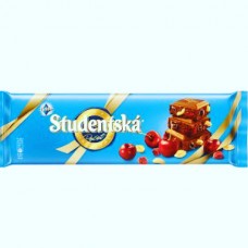 Шоколадка Studentska з горішками і вишнями 280г Шоколадка Studentska з горішками і вишнями 280г