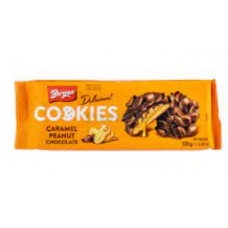Печево Bergen Delicious Cookies Карамель-лісовий горіх-ізюм 130g Печево Bergen Delicious Cookies Карамель-лісовий горіх-ізюм 130g