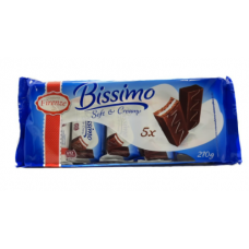 Бісквіт з молочною начинкою Bissimo (5x42g) 210g