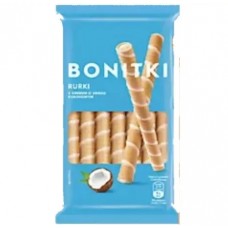 Вафельні трубочки Bonitki кокос 280г Вафельні трубочки Bonitki кокос 280г