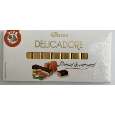 Шоколад DELICADORE горіх/карамель 200 гр