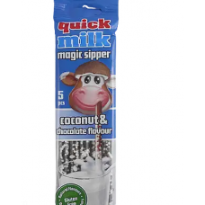Трубочки цук. "Quick milk" зі  смаком шок. 30г
