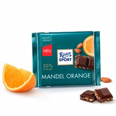 Шоколад Ritter Sport мигдаль і апельсин 100г Шоколад Ritter Sport мигдаль і апельсин 100г