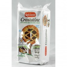 Печиво Dolciando Crostatine з гор. шок. кремом 240г Печиво Dolciando Crostatine з гор. шок. кремом 240г
