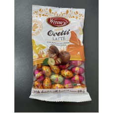 Шоколадні яйця Witors MINI Latte з кремом лісового горіха Ovetti 125g