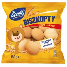 Печиво "BONITKI BISZKOPTY" класичні круглі 180 гр