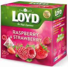 Чай Loyd Raspberry & Strawberry пірамідки 40г