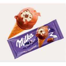 Морозиво Milka ріжок з шоколадною глазур'ю 72г