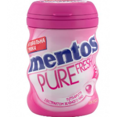 Гумка жув. банка Mentos PUREFRESH Roll тутті-фрут 32шт