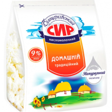 Сир кисломолочний домашній Білоцерківський 9%жиру 350г Сир кисломолочний домашній Білоцерківський 9%жиру 350г