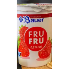 Йогурт Bauer FruFru полуниця 500 г