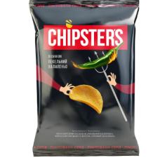 TM Chipsters чіпси натуральні пекельний халапеньо 130г