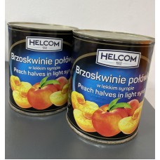 Персики Helcom половинки у сиропі 820г