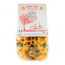 Макарони DALLA COSTA Love pasta tricolor з томатом і шпинатом 250г