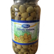 Оливки Dripol зелені без кісточки 900g (скло)
