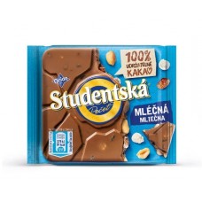 Шоколад Studentska молочна, горіх/ізюм/рисові кульки 90г Шоколад Studentska молочна, горіх/ізюм/рисові кульки 90г