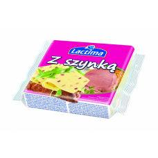 Плавлений тостерний сир Lactima szynka 130г (8шт)