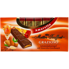 Черный шоколад Grazioso Amaretto Maitre Truffout , 100 гр Черный шоколад Grazioso Amaretto Maitre Truffout , 100 гр