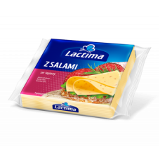 Плавлений тостерний сир Lactima Z Salami 130г (8шт) Плавлений тостерний сир Lactima Z Salami 130г (8шт)
