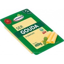 Сир Mlekpol Gouda нарізка 400г Сир Mlekpol Gouda нарізка 400г