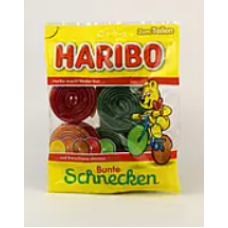 Желейні цукерки Haribo Lakritz Schnecken 175g Желейні цукерки Haribo Lakritz Schnecken 175g