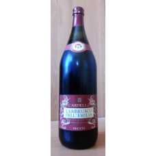 Lambrusco DellEmilia secco, красное сухое игристое вино 10% , 1,5 л, Италия
