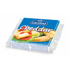 Плавлений тостерний сир Lactima Cheaddar 130г (8шт)