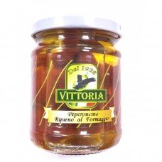 Перець фарширований сиром Vittoria Peperoncini ripieni formaggio 212г