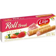 Вафельні трубочки Gastone Lago fragola 80g Вафельні трубочки Gastone Lago fragola 80g