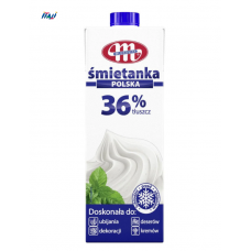 Вершки 36% Mlekovita Smietanka Polska, 1000мл (Польща)
