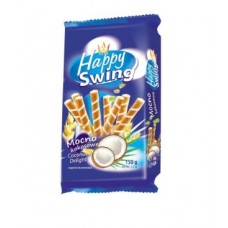 Вафельнв трубочки Happy Swing kokos 150г