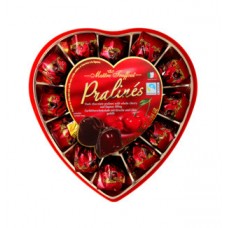 Цукерки Maitre Truffout Pralines Червоне серце, чор.шок. з вишнею та лікером, 140 г Цукерки Maitre Truffout Pralines Червоне серце, чор.шок. з вишнею та лікером, 140 г