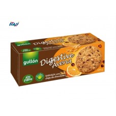 Печиво GULLON Digestive, вівсяне з апельсином та шоколадними крихтами, 425г