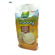 Хлібці GULLON рисові з вівсянкою, кіноа та льоном БЕЗ ГЛЮТЕНУ Vitalday 115г Хлібці GULLON рисові з вівсянкою, кіноа та льоном БЕЗ ГЛЮТЕНУ Vitalday 115г
