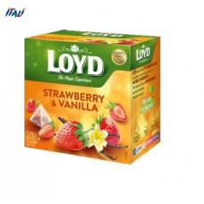 Чай STRAWBERRY & VANILLA полуниця-ваніль, 40г (20 пірамідок)