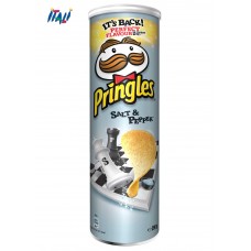 Чіпси Pringles Sea Salt & Black Pepper, морська сіль та перець, 165г
