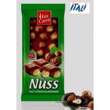 Шоколад молочний Fin Carre Nuss Kracher Voll-Nuss 100g Шоколад молочний Fin Carre Nuss Kracher Voll-Nuss 100g