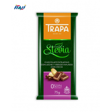 TRAPA шоколад, STEVIA, 75г, молочний, з рисовими кульками TRAPA шоколад, STEVIA, 75г, молочний, з рисовими кульками
