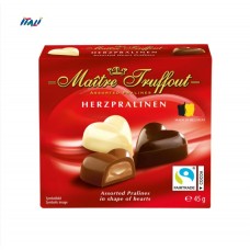 Цукерки сердечка Mini-Belgian heart pralines 45г Цукерки сердечка Mini-Belgian heart pralines 45г